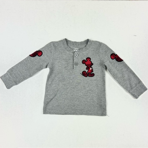 Mickey Mouse Disney 2 Piece Waffle Knit Top and Jogger Pant Set - Picture 2 of 13